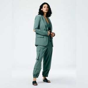 Tropical Wool Pull On Wilt Jogger - Regular, Dark Mint